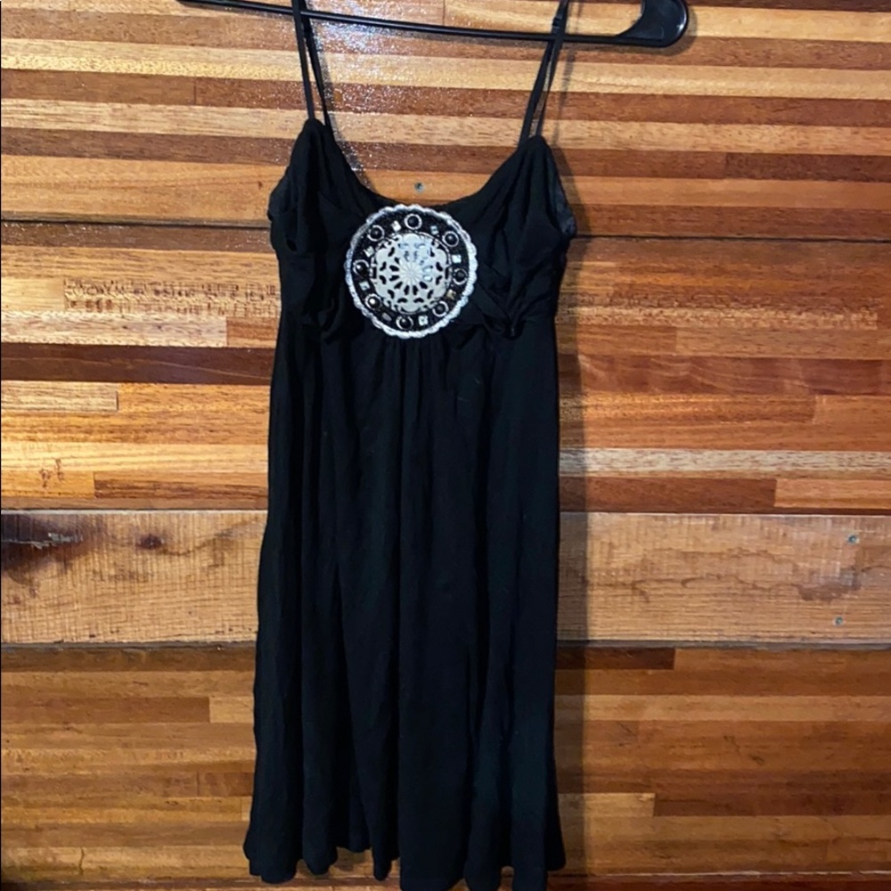 Black mini dress